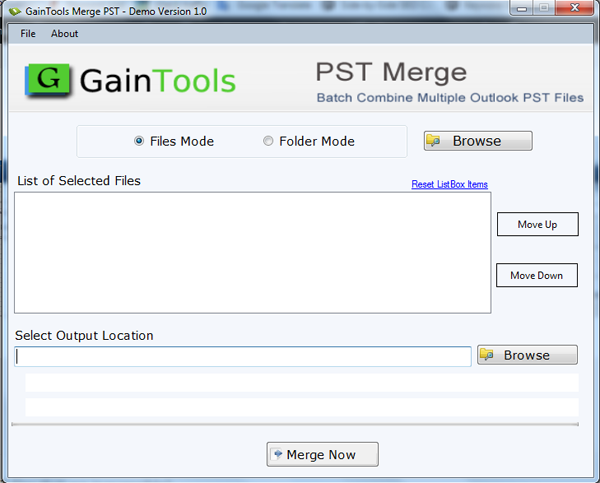 GainTools Merge PST 1.0 full