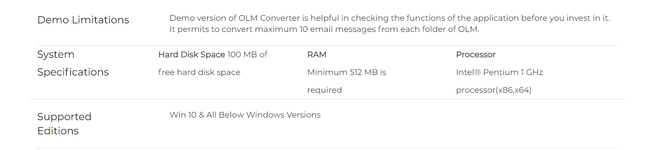 free olm converter