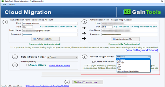 Gmail to iCloud Migration Tool - Software for Exporting Gmail Emails