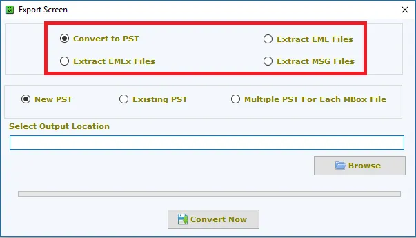 select file format