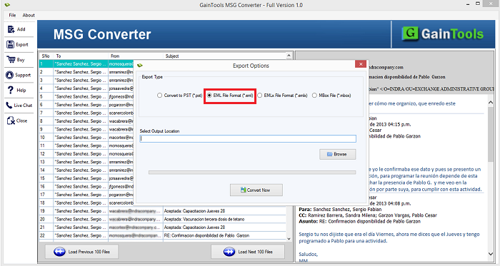 msg to eml converter windows